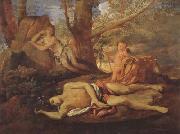 E-cho and Narcissus (mk08) Poussin